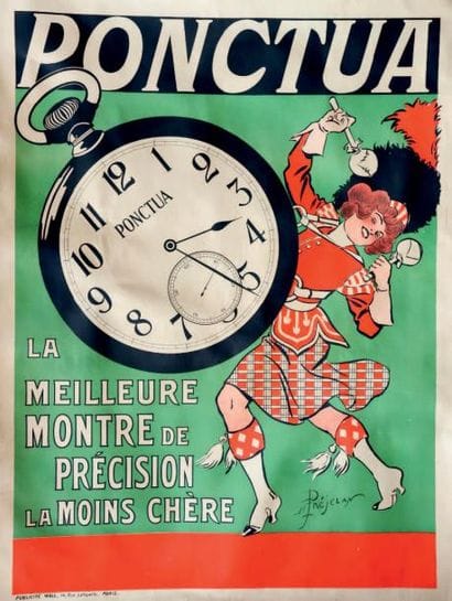 Grande affiche 'Ponctua. La meilleure montre...