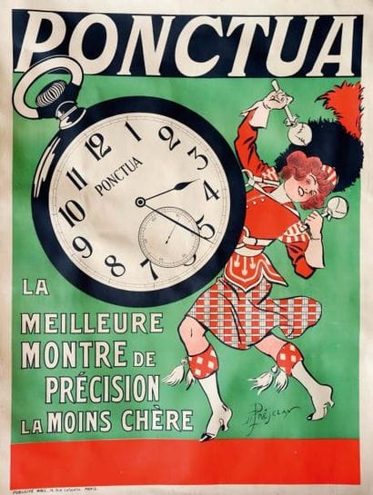 Grande affiche 'Ponctua. La meilleure montre...