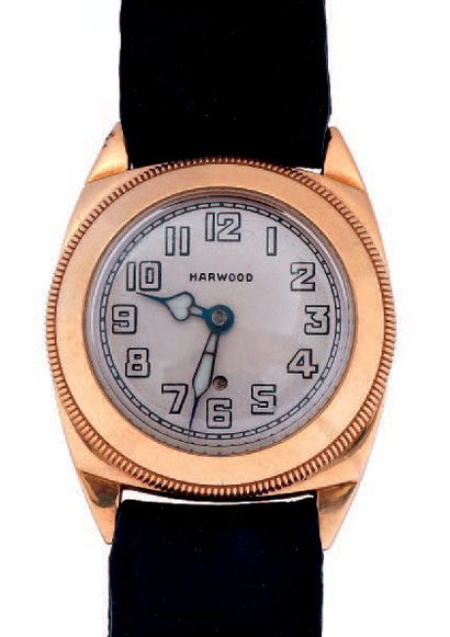 Montre-bracelet automatique signée 'Harwood',...