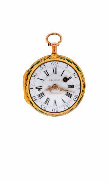Montre à verge à répétition des quarts à...