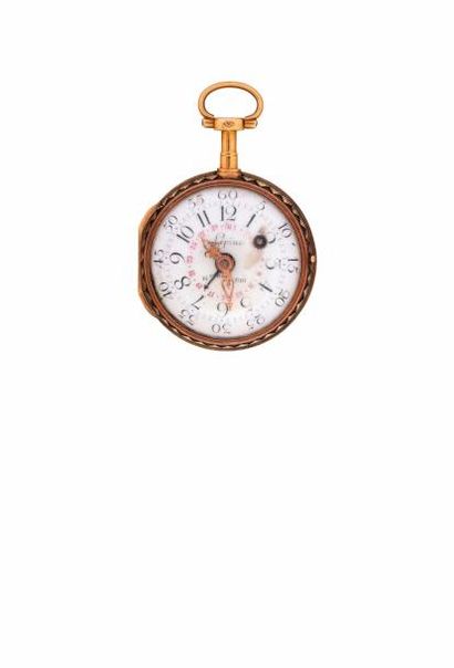 Petite montre à virgule à quantième en ors...