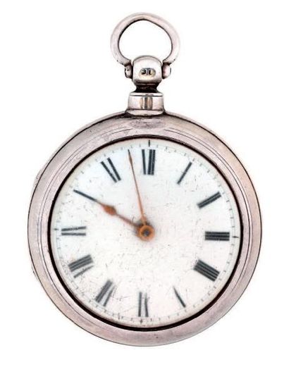 Montre à verge en argent signée 'W[illia]m...