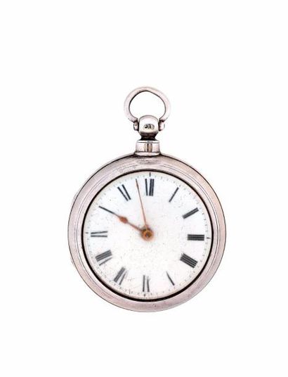 Montre à verge en argent signée 'W[illia]m...