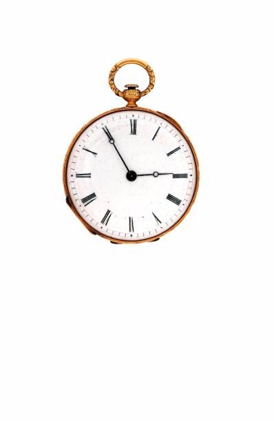 Montre à cylindre en or, non-signée, vers...