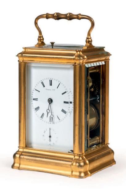 Pendulette de voyage à grande et petite sonnerie,...