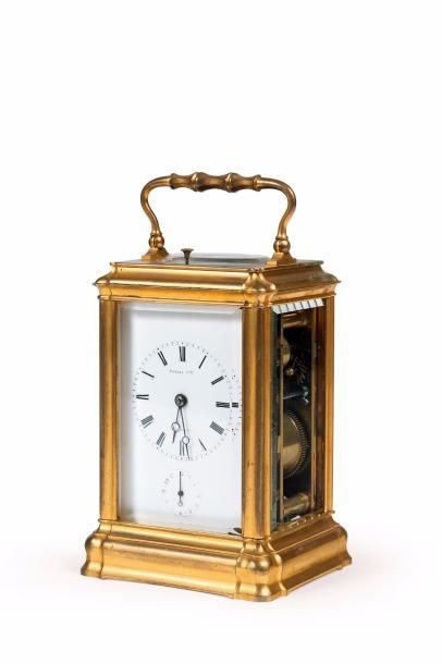 Pendulette de voyage à grande et petite sonnerie,...