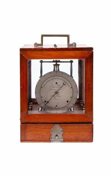 Chronomètre électrique de d'Arsonval signée...
