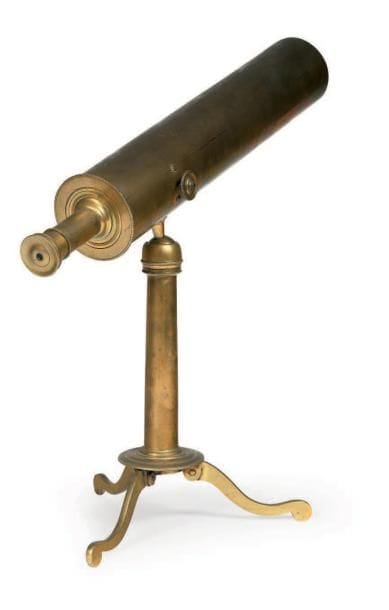 Télescope de salon en laiton, non-signé,...