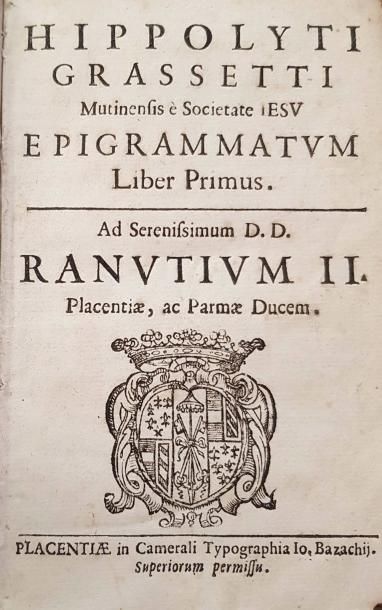 GRASSETTI, Hippolyto
Epigrammatum, liber...