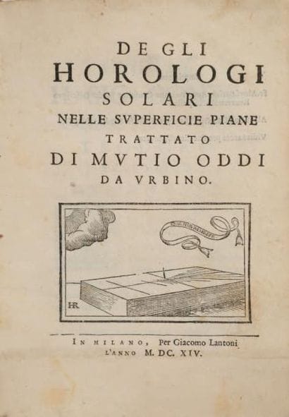 ODDI, Mvtio
De gli horologi solari nelle...