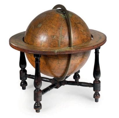 Globe de table céleste signé 'A new Celestial...
