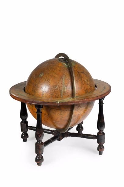 Globe de table céleste signé 'A new Celestial...