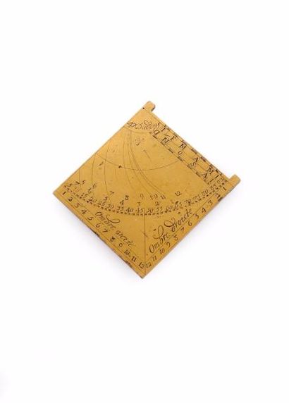 Quart de cercle horaire, non signé, France,...