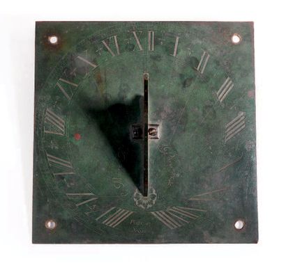 Cadran solaire horizontal pour latitude 47°,...