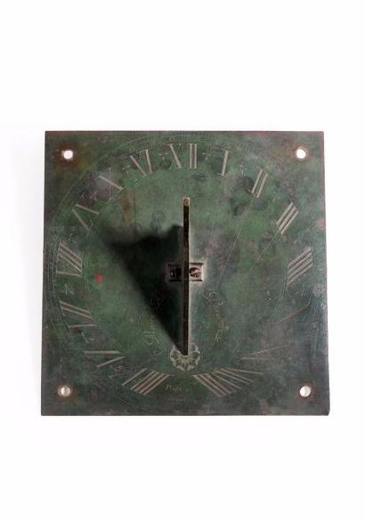 Cadran solaire horizontal pour latitude 47°,...