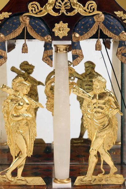 Pendule de cheminée à répétition et grande...