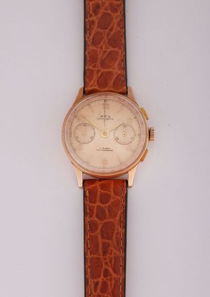 REX.
Montre d'homme ronde (diamètre: 34,...