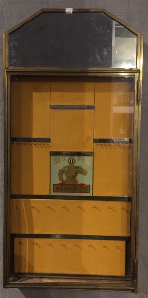 Vitrine en acier foncée de glace 'Bijoux...