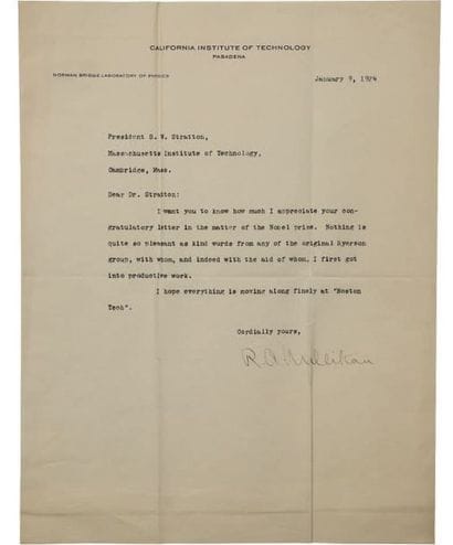 MILLIKIAN, Robert A.
physicien américain...