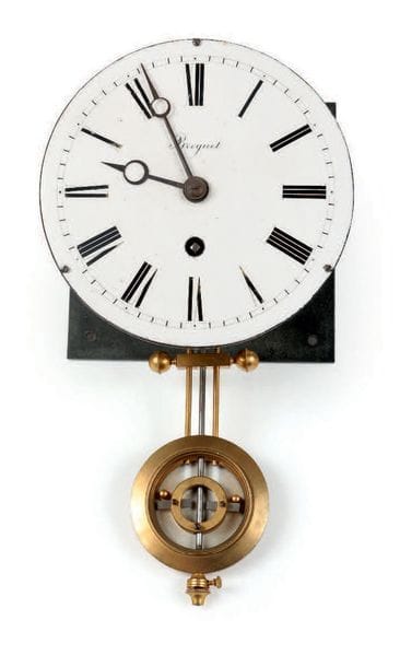 Deux mouvements de pendule d'atelier ou valets...