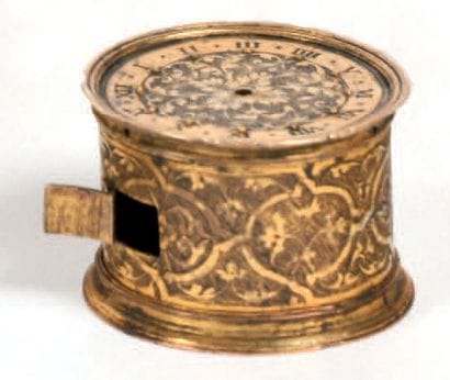 Boîtier pour pendule de table/ montre-tambour...