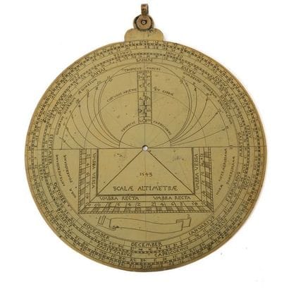 Astrolabe européen à une plaque, France,...