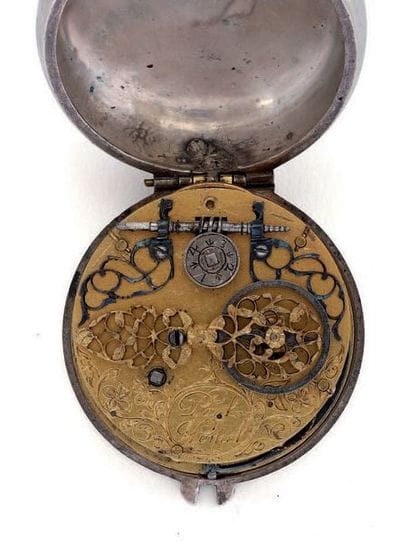 Montre à verge en argent signée 'PaulHomel',...