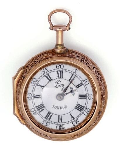 Montre à verge à répétition et à triple boîtier,...