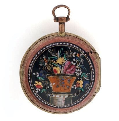 Montre à verge émaillé pour le marché ottoman...