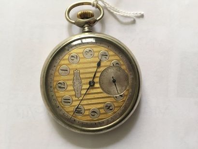 Montre à ancre en argent signée (cadran et...