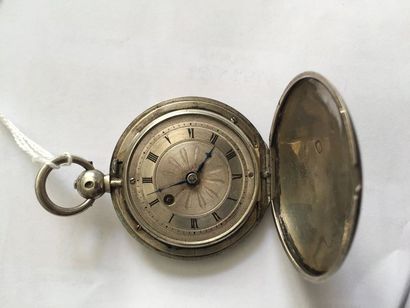 Montre à verge savonnette en argent.D. 48...