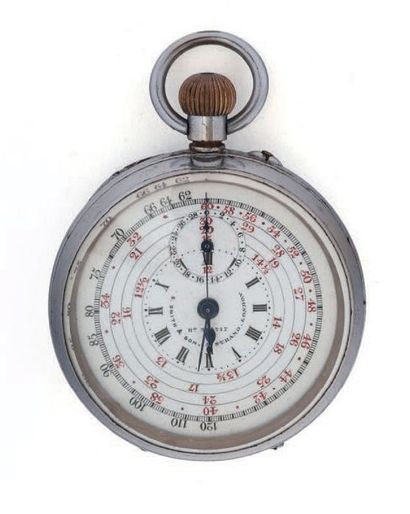 Montre- chronographe 'stop-watch' signée...