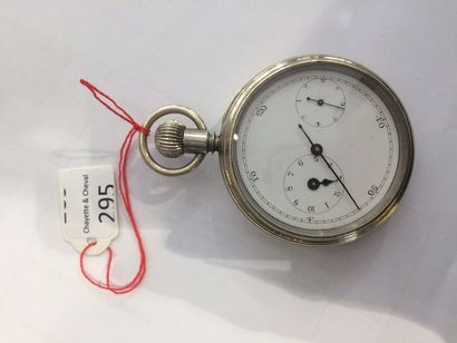 Compteur de secondes en métal nickelé battant...