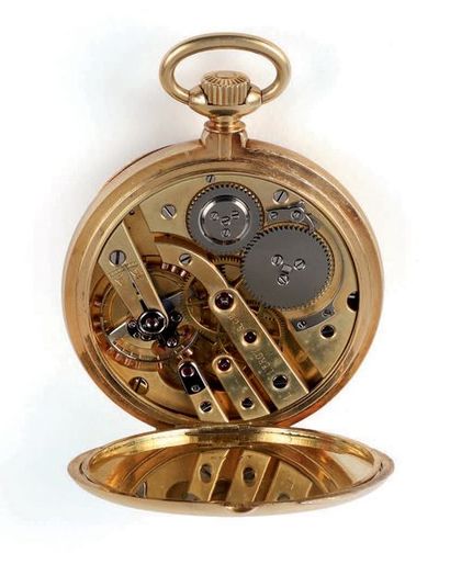 Montre à ancre en or (pb. 97gr) signée (cadran...