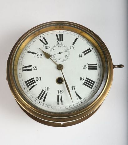 Montre de bord en laiton, à 24 heures avec...