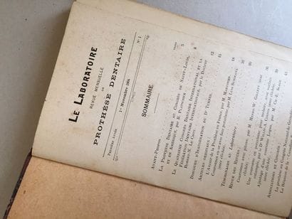 [DENTISTERIE]. Le Laboratoire. Revue mensuelle...