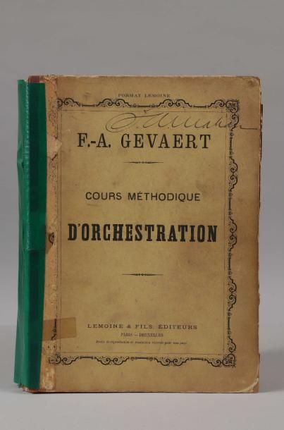 GEVAERT, F.-A.
Cours méthodique d'orchestration,...