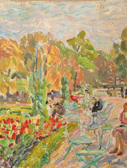 Janine NESSLER (née en 1925)
Dans le jardin...