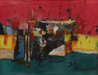 Émile GÉRARD (né en 1932)
Composition Gouache.

Signée...