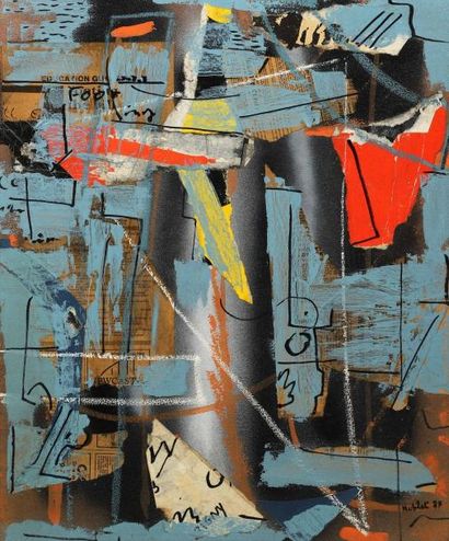 Marc NUBLAT (né en 1948)
Collage
Aquarelle...