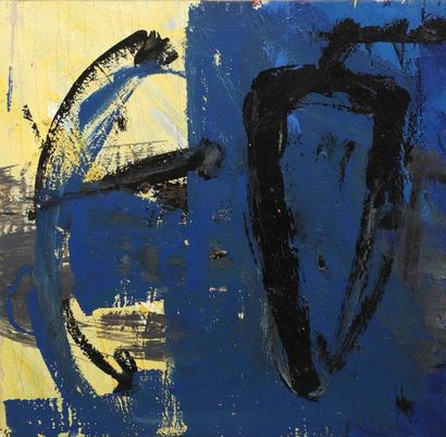 TS
Composition bleue/jaune Acrylique sur...
