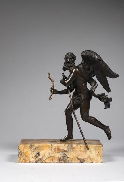 Statuette: H. 26,5 cm - Socle: 5 x 23 x 9,8...