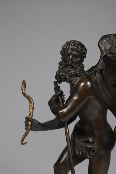 Statuette: H. 26,5 cm - Socle: 5 x 23 x 9,8...