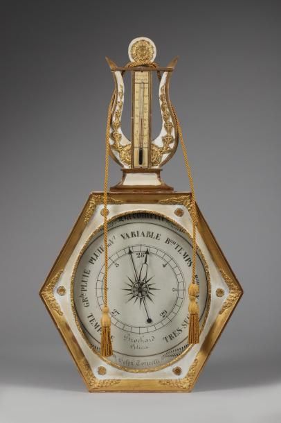 H.87 - I. 51 cm. Baromètre selon Torricelli,...