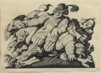 Alan ODLE (1888-1948)
Figures Deux encres...