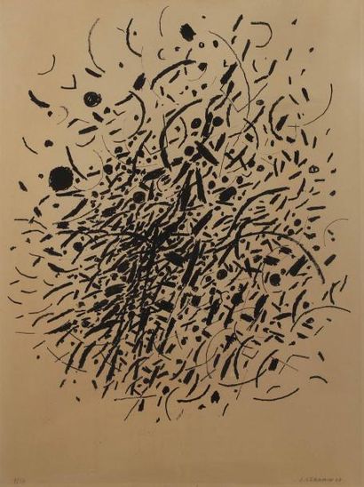 Jacques GERMAIN (1915-2001)
Composition Lithographie.

Signée...