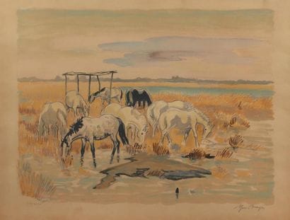 H.57, 5 x 76 cm. Yves BRAYER 1907 - 1990....
