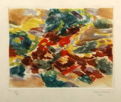 Jean LE MOAL (1919-2007)
Composition Lithographie.

Signée...