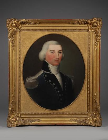 H.66 x 55 cm. Ecole savoyarde du XIXème siècle....