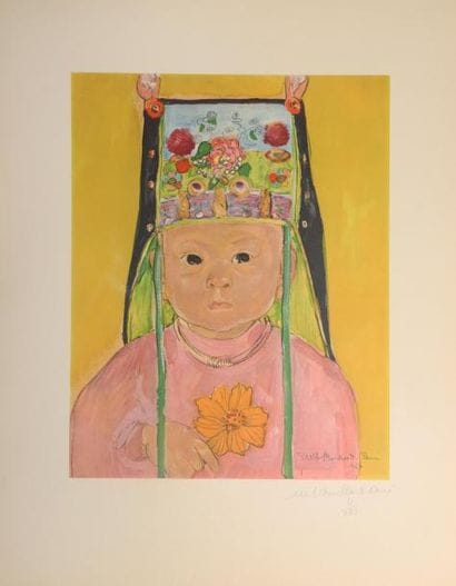 H.56 - L. 45 cm. Porte folio réalisé par...